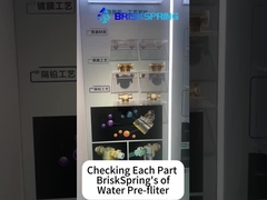 چک کردن هر بخش از پیش فیلتر آب BriskSpring