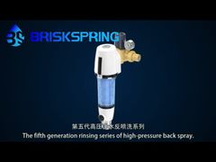 بطری شفاف دارای گواهی NSF، پوشش محافظ در برابر نور خورشید، فیلتر پیش‌ساز آب خودکار چرخان ABS