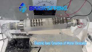 مشاهده یون های الکتریکی ایجاد رسوب زدایی آب BriskSpring