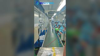 مونتاژ محفظه فیلتر برای پیش فیلتر جدید