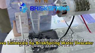 مشاهده یون های الکتریکی ایجاد رسوب زدایی آب BriskSpring 2
