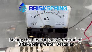 مشاهده یون های الکتریکی ایجاد رسوب زدای آب BriskSpring 3