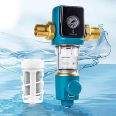 BPA Free Auto Flush 40 Micron Siphon Spin Down Pre Filter برای سیستم آب خانگی با پاک کننده یکپارچه