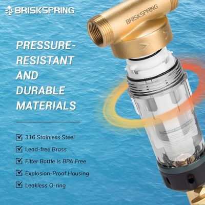 فیلتر رسوب 40 میکروونی بدون BPA جلوگیری از مقیاس و خوردگی