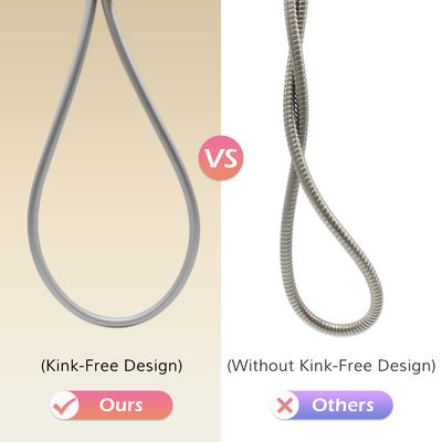 شیلنگ دوش انعطاف پذیر ضد پیچش فوق العاده نرم