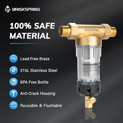 BriskSpring Spin Down سیستم پیش فیلتر رسوب برای فیلتر کردن کل خانه