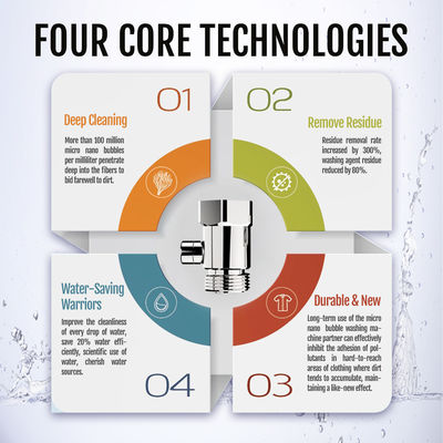 نازل حباب ریز نانو براق برنجی، حباب ساز ریز نانو برای ماشین لباسشویی