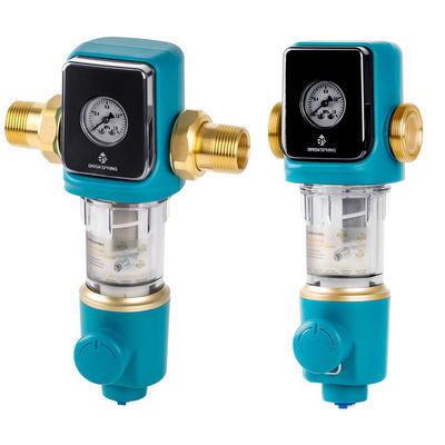 BPA Free Auto Flush 40 Micron Siphon Spin Down Pre Filter برای سیستم آب خانگی با پاک کننده یکپارچه