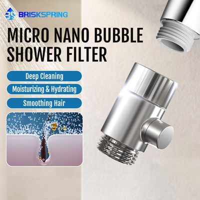 Luxury Micro Bubble Shower Head | Soothing Spa Experience with Pure Water & Metal Finish