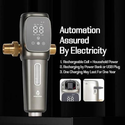 فیلتر پیش‌تصفیه آب خودکار شستشوی معکوس با تایمر هوشمند با درجه فیلتراسیون 40-300 میکرومتر، مش استیل ضد زنگ SUS 316L و دبی 6 تن در ساعت