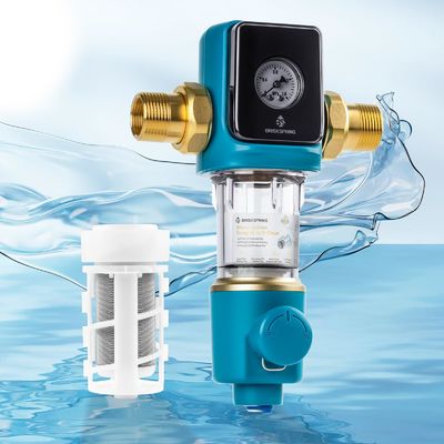 پیش فیلتر رسوب 40 میکروونی با BPA Free Auto Backwash Scraper برای استفاده خانگی