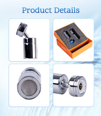 افزایش دهنده شیر آب میکرو نانو حباب با قابلیت چرخش 360 درجه با صد میلیارد حباب در هر لیتر و قطر حباب 0.001-0.1 میلی متر برای تمیز کردن عمیق با راندمان بالا