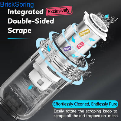 فیلتر پیش‌تصفیه آب 3/4 اینچی با دبی 5 تن در ساعت و طراحی خود تمیزشونده برای مصارف خانگی