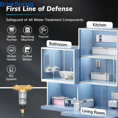 فیلتر پیش‌تصفیه آب 3/4 اینچی با دبی 5 تن در ساعت و طراحی خود تمیزشونده برای مصارف خانگی