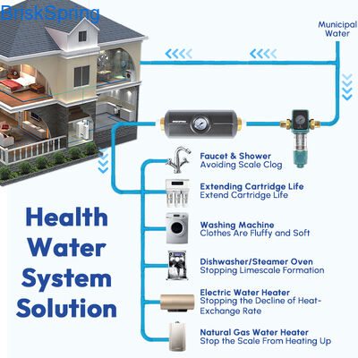 فیلتر پیش فیلتر کل خانه سبک وزن 1.08 کیلوگرم با ساختار ضد بلوک و محافظت در سراسر سیستم