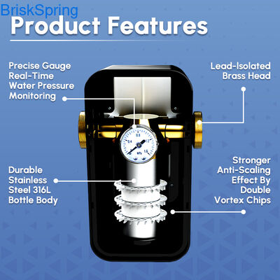 آب تخلیه کننده ضد سنگ آهک درمان، محیط زیست دوستانه آب سرد سخت برای کل خانه لوله کشی