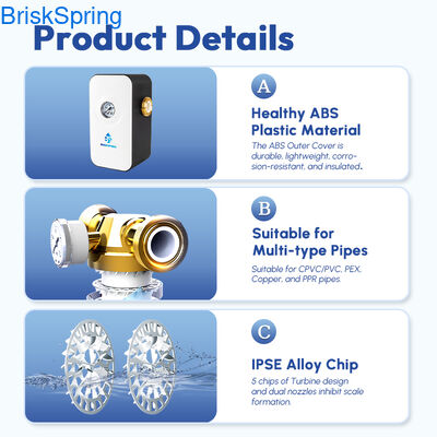 آب تخلیه کننده ضد سنگ آهک درمان، محیط زیست دوستانه آب سرد سخت برای کل خانه لوله کشی