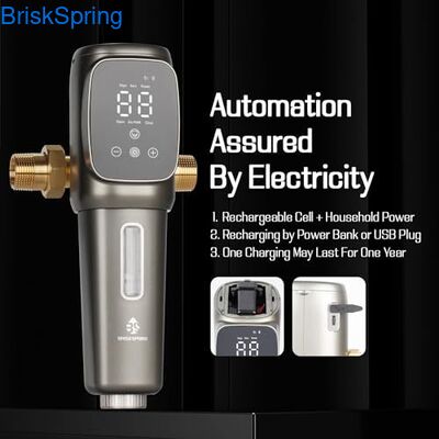 فیلتر رسوب‌گیر چرخشی قابل استفاده مجدد 40 میکرونی تمام اتوماتیک برای پیش فیلتراسیون آب کل خانه