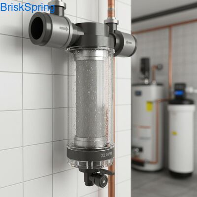 فیلتر آب سبک برای کل خانه با ساختار ضد بلوک فولاد ضد زنگ درجه غذایی و میزان جریان 22 GPM