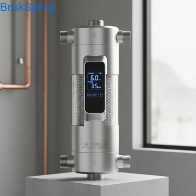 6T H 316L فولاد ضد زنگ فلتر آب قبل از کل خانه با کنترل لمسی