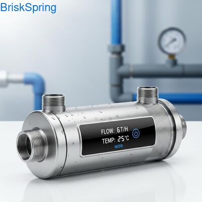 6T H 316L فولاد ضد زنگ فلتر آب قبل از کل خانه با کنترل لمسی