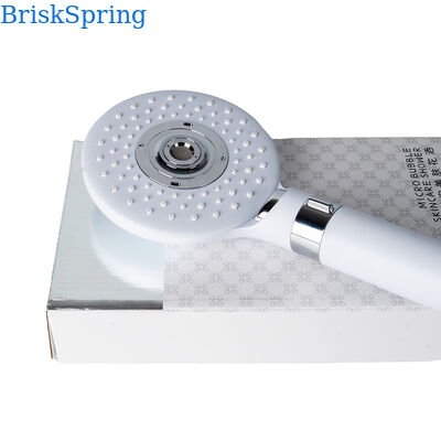 BriskSpring دوش دستی با حباب های کوچک نانویی با 3 حالت اسپری صرفه جویی در آب و ساخت فولاد ضد زنگ SUS304