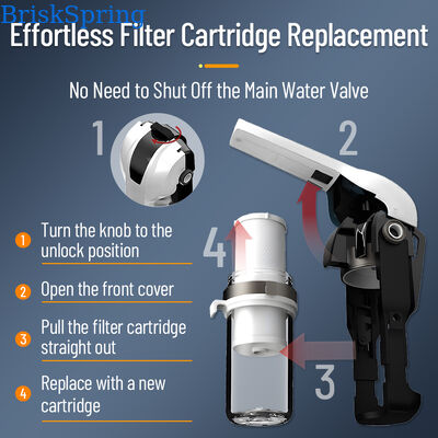 Compact Central Water Purifier with 15 L/min High Flow and Quick Replace Cartridge for Whole House Water Filtration