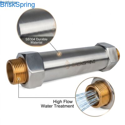 رسوب‌زدای آب 1 اینچی برای کل خانه، جریان 1-2 تن در ساعت، جنس SS304